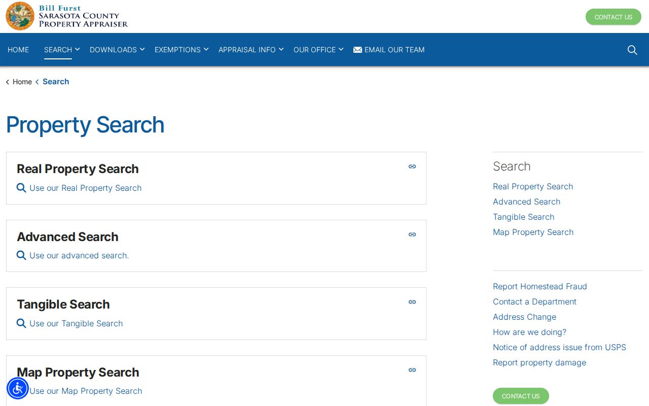 Venice resident directory Sarasota property search options